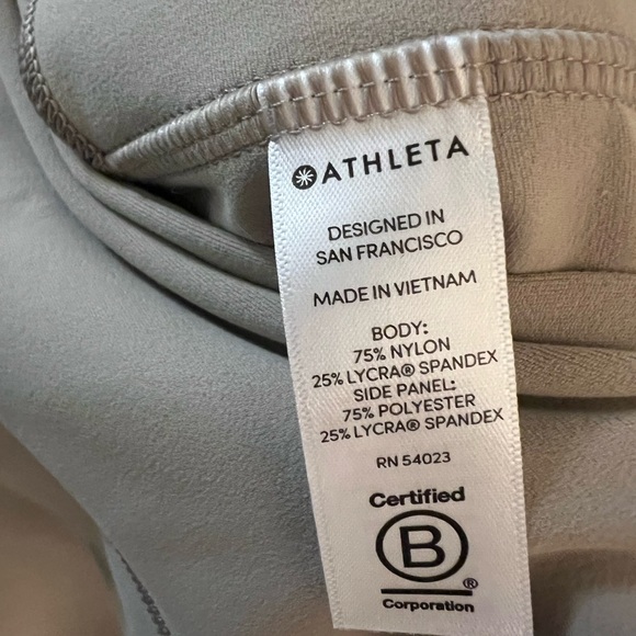 Athleta Elation Scallop Capri Sz XS Color -Quail (taupe/beige) NWT - Picture 6 of 7